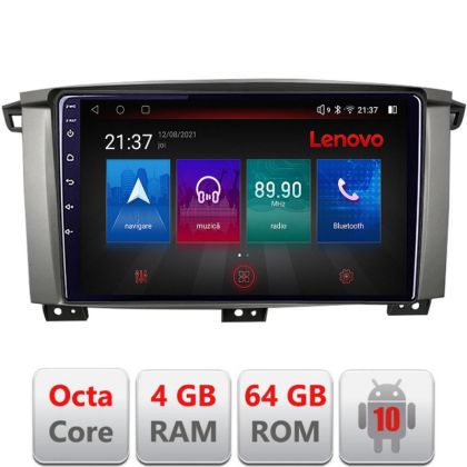 Navigatie Toyota Land Cruiser L100 2002-2006 Android radio gps internet Octa Core 4+64 LTE KIT-L105+EDT-E510-PRO