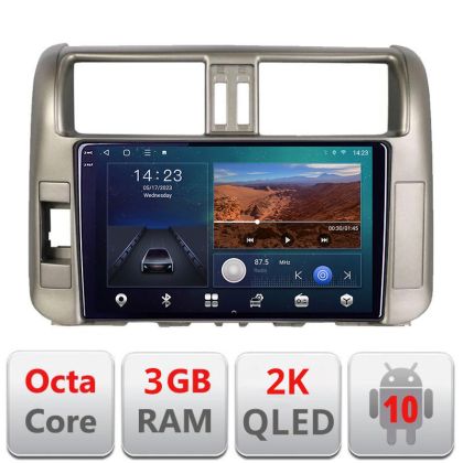 Navigatie Toyota Prado 2010-2013 B-347 Android Ecran 2K QLED octa core 3+32 carplay android auto KIT-347+EDT-E310V3-2K