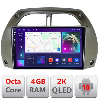 Navigatie Toyota Rav 4 2000-2004 Android ecran Qled 2K Octa core 4+32 kit-rav4-old+EDT-E409-2K