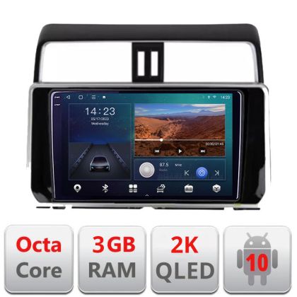 Navigatie Toyota Prado J150 2018- B-1065 Android Ecran 2K QLED octa core 3+32 carplay android auto KIT-1065+EDT-E310V3-2K