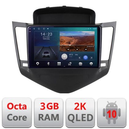 Navigatie Chevrolet Cruze B-045 Android Ecran 2K QLED octa core 3+32 carplay android auto KIT-045+EDT-E309V3-2K