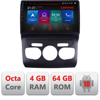 Navigatie Citroen C4 2011-2016 E-241 Octa Core cu Android Radio Bluetooth Internet GPS WIFI DSP 4+64GB 4G