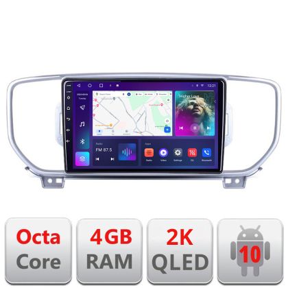 Navigatie Kia Sportage 2016 C-576 Android Octa Core Ecran 2K QLED GPS 4G 4+32GB 360 KIT-576+EDT-E409-2K