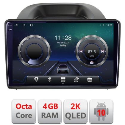 Navigatie Ford Ecosport 2017-2019 Android ecran Qled 2K Octa core 4+32 KIT-ecosport2018+EDT-E410-2K