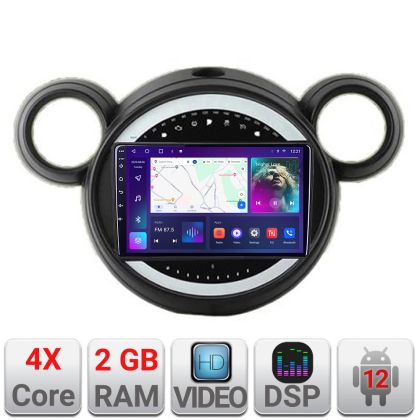 Navigatie Mini 2011-2015 cu sistem CIC  2+32 GB Android Waze USB Navigatie Internet Youtube Radio Kit-mini-02+EDT-E209