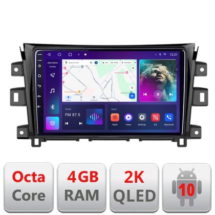 Navigatie NIssan Navara 2017- C-navara17 Android Octa Core Ecran 2K QLED GPS 4G 4+32GB 360 KIT-navara17+EDT-E409-2K