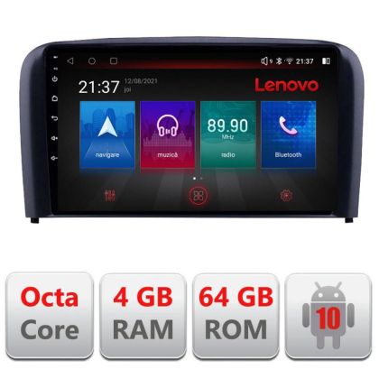 Navigatie Volvo S80 2004-2006 E-S80 Octa Core cu Android Radio Bluetooth Internet GPS WIFI DSP 4+64GB 4G