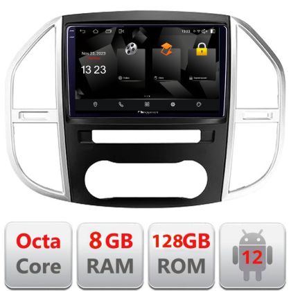 Navigatie Mercedes Vito w447 2016- Android Octa Core Qualcomm 2K Qled 8+128 DTS DSP 360 4G Optical