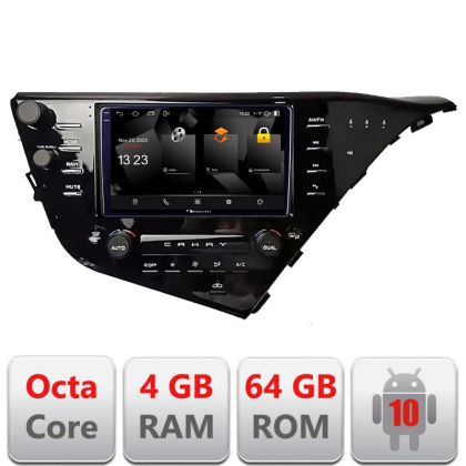 Navigatie Toyota Camry 2017-2021 V2 Android Octa Core 720p 4+64 DSP 360 camera carplay android auto