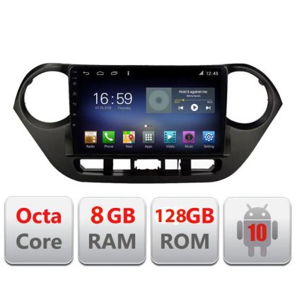 Navigatie HHyundai I10 2013-2019 F-hy38 Octa Core cu Android Radio Bluetooth Internet GPS WIFI DSP 8+128GB 4G