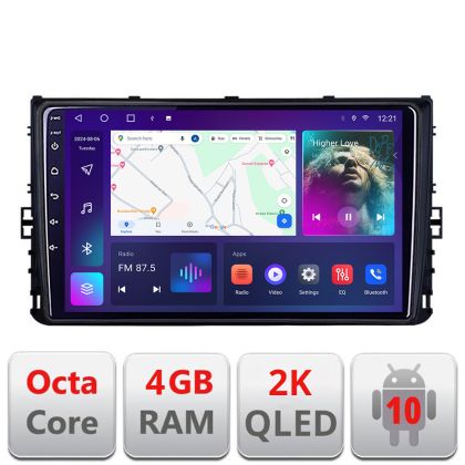 Navigatie grupul VW C-933 Android Octa Core Ecran 2K QLED GPS 4G 4+32GB 360 KIT-933+EDT-E409-2K