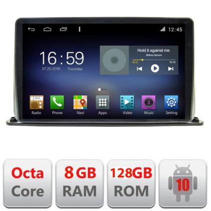 Navigatie universala 2 din 9 inch Octa Core cu Android Radio Bluetooth Internet GPS WIFI DSP 8+128GB 4G F-2din-1 