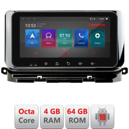 Navigatie Skoda Octavia 4 2020-2024 Android radio gps internet Octa Core 4+64 LTE ecran de 10.33' wide KIT-octavia4+EDT-E511-pro