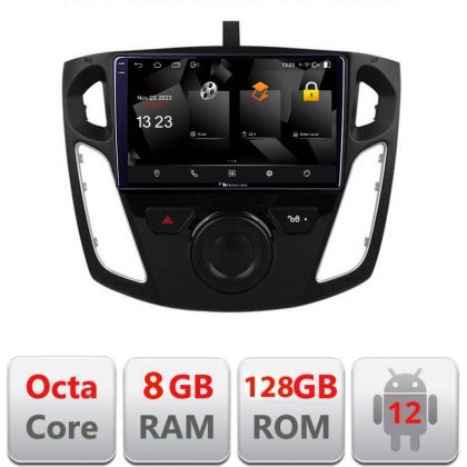 Navigatie Ford Focus 3 5960Pro-150 Android Octa Core Qualcomm 2K Qled 8+128 DTS DSP 360 4G Optical