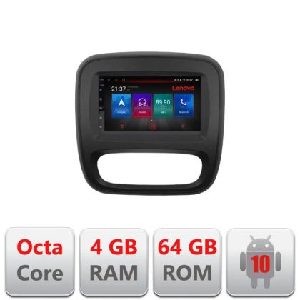 Navigatie Renault Trafic 2014-2017 E-rt09 Octa Core cu Android Radio Bluetooth Internet GPS WIFI DSP 4+64GB 4G