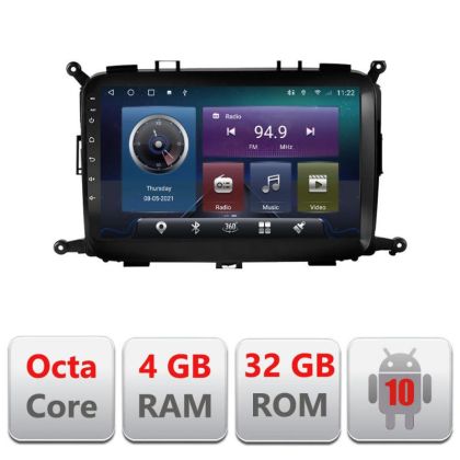 Navigatie Kia Carens 2013-2018 C-2023 Octa Core cu Android Radio Bluetooth Internet GPS WIFI 4+32GB