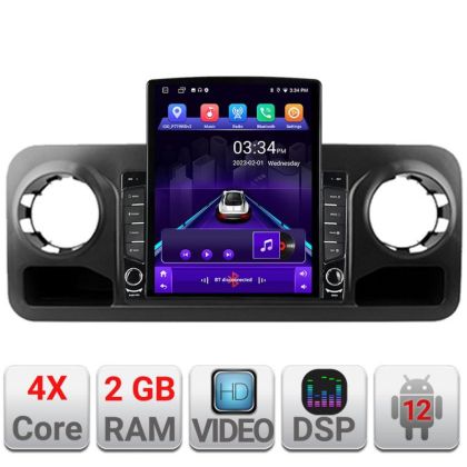 Navigatie Mercedes Sprinter 2018- Android radio gps internet quad core 2+32GB ecran vertical 9.7" Kit-sprinter+EDT-E7