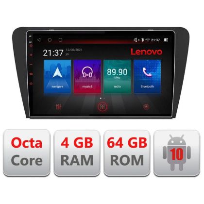 Navigatie Skoda Octavia 2014-2020 E-279 Octa Core cu Android Radio Bluetooth Internet GPS WIFI DSP 4+64GB 4G