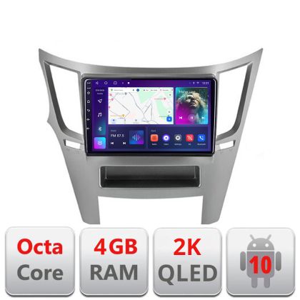 Navigatie Subaru Legacy 2010-2015 C-458 Android Octa Core Ecran 2K QLED GPS 4G 4+32GB 360 KIT-458+EDT-E409-2K