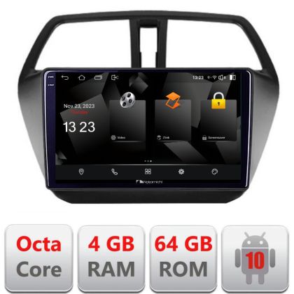 Navigatie Suzuki S-Cross Quad Core 5510-337 Android Octa Core 720p 4+64 DSP 360 camera carplay android auto