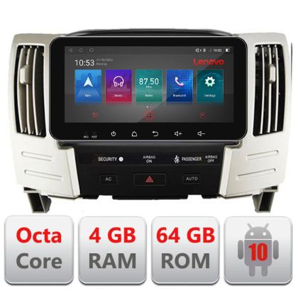 Navigatie Lexus RX300 2003-2008 Android radio gps internet Octa Core 4+64 LTE ecran de 10.33' wide Kit-RX300+E