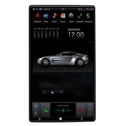 Navigatie universala 1DIN K002 ecran de 13.6" Android 9 4+64GB ecan adjustabil internt radio gps