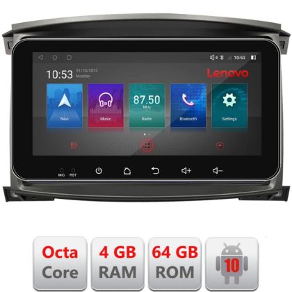 Navigatie Toyota Land Cruiser L100 2002-2006 Android radio gps internet Octa Core 4+64 LTE ecran de 10.33' wide KIT-L105-automatic+EDT-E511-pro