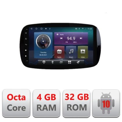 Navigatie Smart For Two 2015- C-Smart15 Octa Core cu Android Radio Bluetooth Internet GPS WIFI 4+32GB