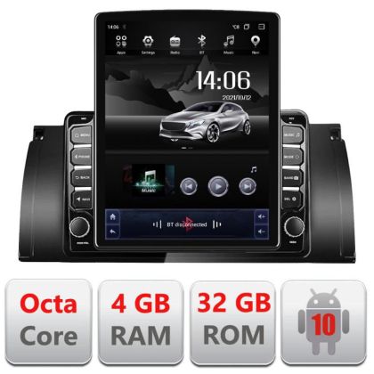 Navigatie BMW E39 si E53 G-082 ecran tip TESLA 9.7" cu Android Radio Bluetooth Internet GPS WIFI 4+32GB DSP 4G Octa Co