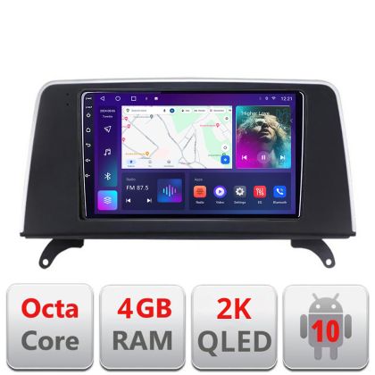 Navigatie BMW X5 X6 2009-2014 CIC Android Octa Core Ecran 2K QLED GPS 4G 4+32GB 360 KIT-x5-cic+EDT-E409-2K