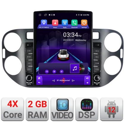 Navigatie VW Tiguan 2009-2015 Android radio gps internet quad core 2+32 ecran vertical 9.7" Kit-489v2+EDT-E708