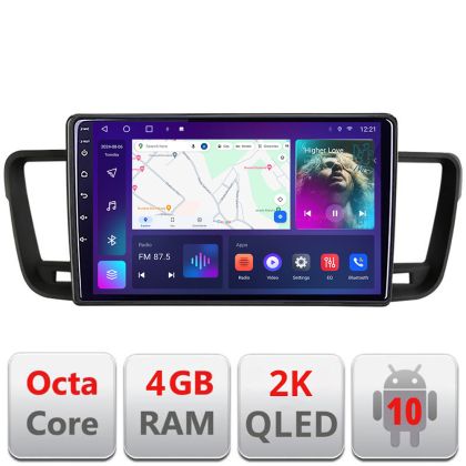 Navigatie Peugeot 508 C-5637 Android Octa Core Ecran 2K QLED GPS 4G 4+32GB 360 KIT-5637+EDT-E409-2K