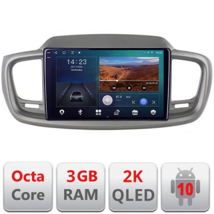 Navigatie Kia Sorento 2015-2018 B-6528 Android Ecran 2K QLED octa core 3+32 carplay android auto KIT-6528+EDT-E310V3-2K