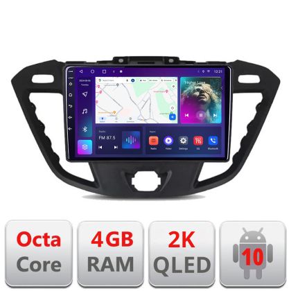 Navigatie Ford Transit C-845 Android Octa Core Ecran 2K QLED GPS 4G 4+32GB 360 KIT-845+EDT-E409-2K