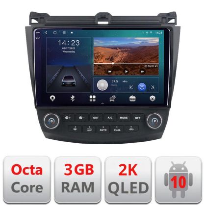 Navigatie Honda Accord 2004-2008 B-ACCORD Android Ecran 2K QLED octa core 3+32 carplay android auto KIT-ACCORD+EDT-E310V3-2K