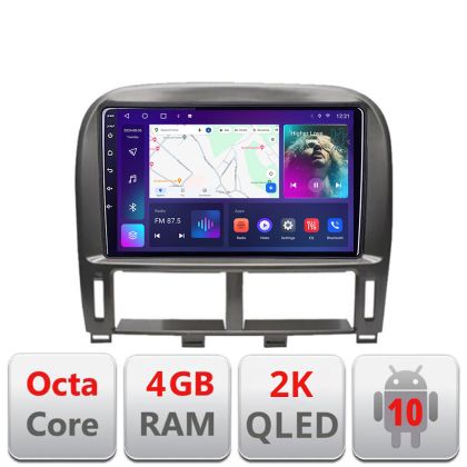 Navigatie Lexus LS 1999-2006 C- LS-99 Android Octa Core Ecran 2K QLED GPS 4G 4+32GB 360 kit-ls-99+EDT-E409-2K