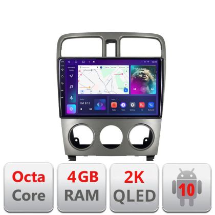 Navigatie Subaru Forester 2004-2008 C-forester Android Octa Core Ecran 2K QLED GPS 4G 4+32GB 360 KIT-forester+EDT-E409-2K