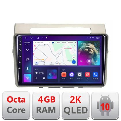 Navigatie Toyota Verso intre anii 2004-2009 Android Octa Core Ecran 2K QLED GPS 4G 4+32GB 360 KIT-VERSO-2004+EDT-E409-2K