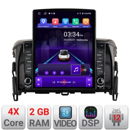 Navigatie Mitsubishi Eclipse Cross 2017- Android radio gps internet quad core 2+32 ecran vertical 9.7" Kit-cross-eu+EDT-E708