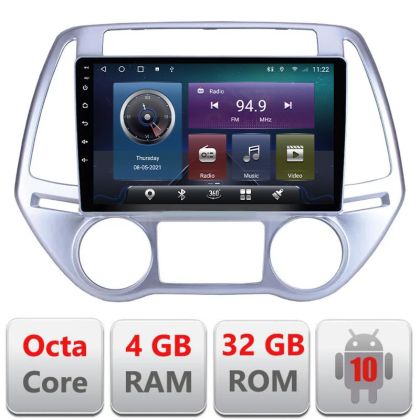 Navigatie HHyundai I20 2011-2014 manual si automat Android radio gps internet Octa core 4+32 Kit-i20-2012+EDT-E409