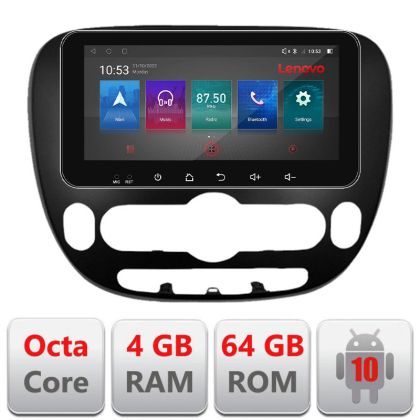 Navigatie Kia Soul 2014-2019 Android radio gps internet Octa Core 4+64 LTE ecran de 10.33' wide Kit-soul-2014+EDT-E511-pro