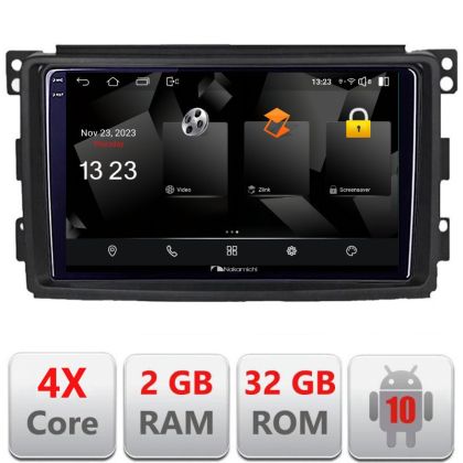 Navigatie Smart 2005-2010 5230-SMART05 Android Ecran 720P Quad Core 2+32 carplay android auto