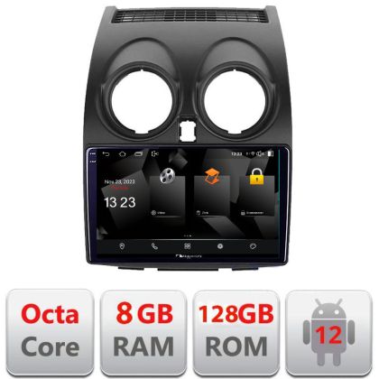 Navigatie Nissan Qashqai 5960Pro-499 Android Octa Core Qualcomm 2K Qled 8+128 DTS DSP 360 4G Optical