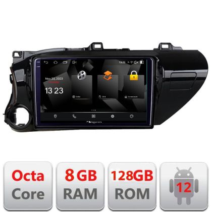 Navigatie Toyota Hilux 2016- 5960Pro-TY59 Android Octa Core Qualcomm 2K Qled 8+128 DTS DSP 360 4G Optical