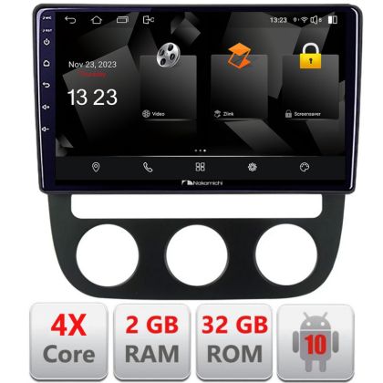 Navigatie VW Golf 5 2004-2010 clima automatica Android Ecran 720P Quad Core 2+32 carplay android auto