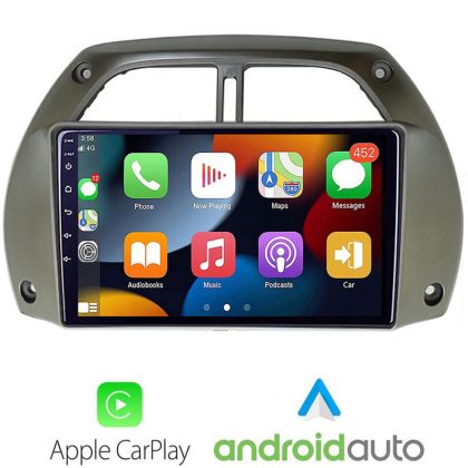 Multimedia MP5 Carplay Android auto Toyota Rav 4 2000-2004 radio bluetooth camera kit-rav4-old+EDT-E109