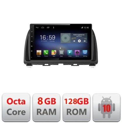 Navigatie MAZDA CX-5 2012- Manual F-212 Octa Core cu Android Radio Bluetooth Internet GPS WIFI DSP 8+128GB 4G