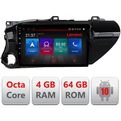 Navigatie Toyota Hilux 2016- E-TY59 Octa Core cu Android Radio Bluetooth Internet GPS WIFI DSP 4+64GB 4G