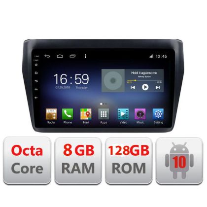 Navigatie SUZUKI SWIFT 2017-2019 F-2179 Octa Core cu Android Radio Bluetooth Internet GPS WIFI DSP 8+128GB 4G