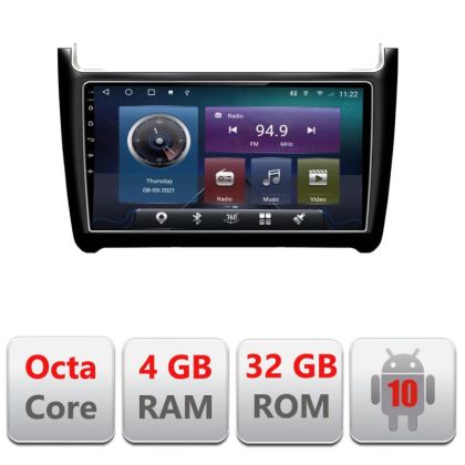 Navigatie VW Polo 2014- C-655 Octa Core cu Android Radio Bluetooth Internet GPS WIFI 4+32GB